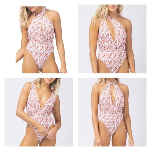 NWT L*Space Allegra Wear It Your Way One Piece Swimsuit M - Picture 1 of 13